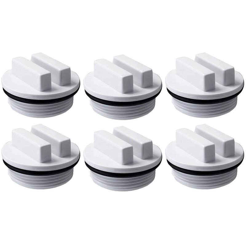 [Australia - AusPower] - BlueStars Ultra Durable SP1022C 1.5" Pool Plug with O-Ring Threaded for Winterizing Pools During Winter Season and for Most Hayward Pentair Pool Filter Drain Plug - Pack of 6 