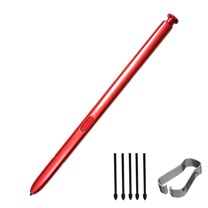 [Australia - AusPower] - SLAUNT Note 10 Plus Pen Stylus Touch Galaxy Note 10 S Pen Replacement with Tips Tweezer Compatible with Samsung Galaxy Note10+ Note 10 Plus 5G N976 Note10 N970 (Red) Red 