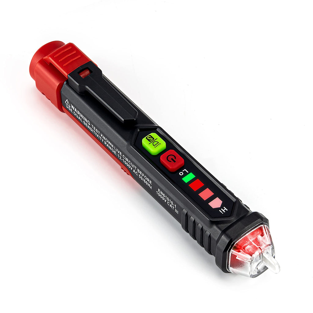 [Australia - AusPower] - KAIWEETS Voltage Tester/Non-Contact Voltage Tester with Dual Range AC 12V-1000V/48V-1000V, Live/Null Wire Tester, Electrical Tester with Buzzer Alarm, Wire Breakpoint Finder (Tester-VT200) Tester-VT200 