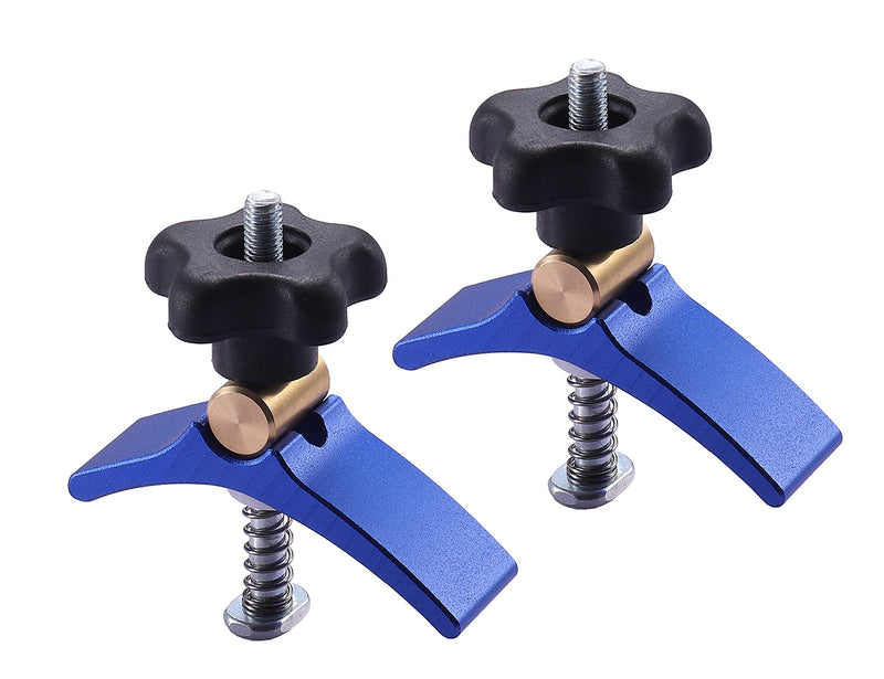 [Australia - AusPower] - ACEgoes T-Track Mini Hold Down Clamp Kit, 2pcs CNC Router Clamps for Woodworking and Metalworking - M6 T-Slot - High Strength Aluminum Alloy 6063 - 3.2"Lx1"Wx2.7"H 