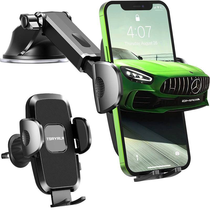 [Australia - AusPower] - Cell Phone Holder for Car[Ultra-Stable] Universal Hands-Free Car Phone Holder Mount for Dashboard Windshield Air Vent Car Mount for iPhone Samsung All Phones & Cars 