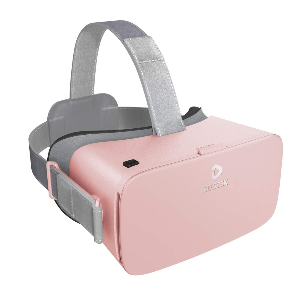 [Australia - AusPower] - VR Headset for iPhone 3D Virtual Reality VR Glasses VR Phone Box, Pink 
