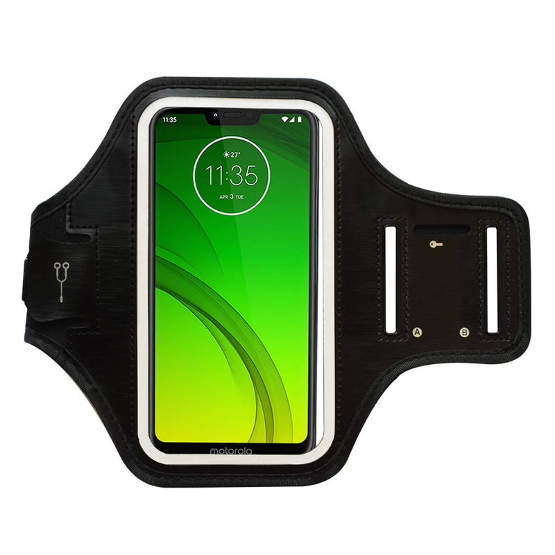 [Australia - AusPower] - MELOP Armband Compatible with iPhone XR 11 12 13 pro Max, XS Max 6/6s/7/8 Plus, Samsung Galaxy S10 S20 S21 Plus, Moto G Pro Stylus G7 G G8 Plus Power Play Sports Armband for Running Jogging Cycling 