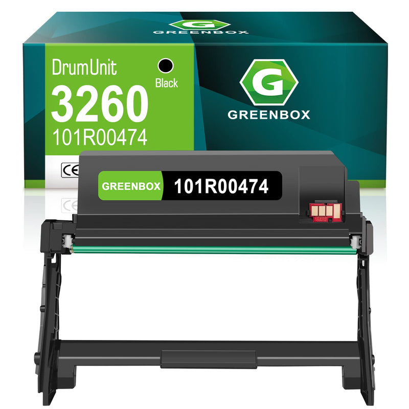 [Australia - AusPower] - GREENBOX (NO Toner) Compatible 101R00474 Drum Unit Replacement for Xerox 101R00474 Drum for Phaser 3260 3260DI 3260DNI 3260DN, WorkCentre 3215 3215NI 3225 3225DNI 3225DN (Drum, 1 Pack) 