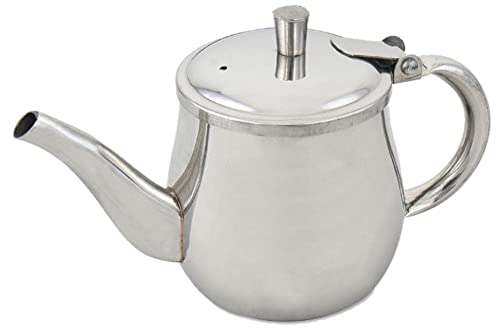 [Australia - AusPower] - Browne Foodservice Gooseneck Teapot Stainless Steel 10 Ounce 