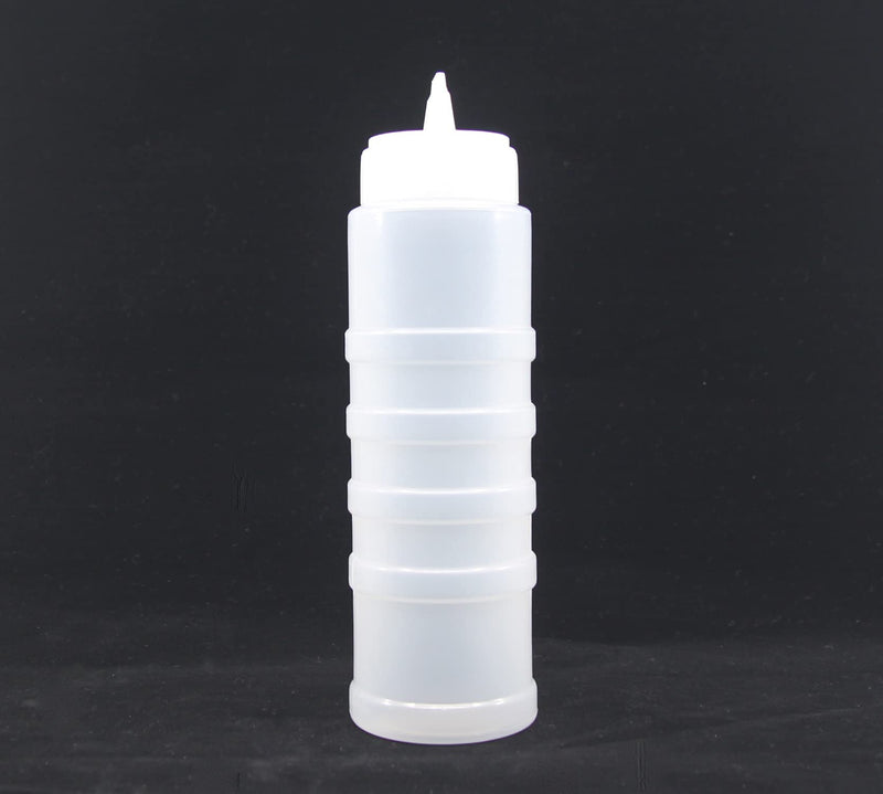 [Australia - AusPower] - ZEESOON 4 Hole Sauce Plastic Squeeze Squirt Condiment Bottles Dispenser for Ketchup Jam Mayonnaise Mustard (Medium) Medium 