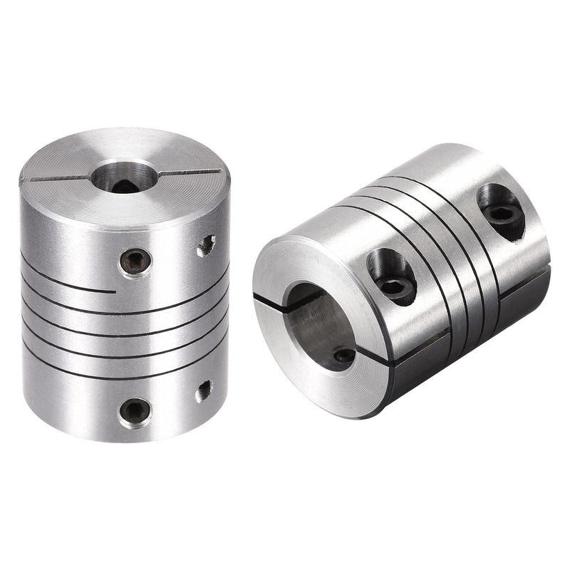 [Australia - AusPower] - uxcell 2PCS Motor Shaft 9mm to 12mm Helical Beam Coupler Coupling 25mm Dia 30mm Length 