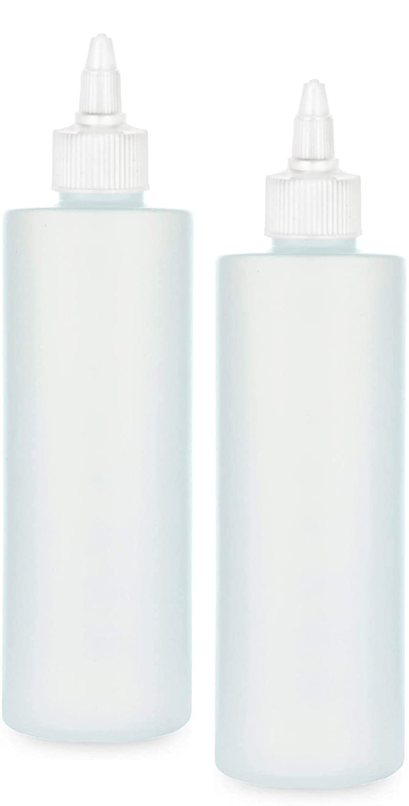 [Australia - AusPower] - BRIGHTFROM Condiment Squeeze Bottles, 8 OZ Empty Squirt Bottle with Twist Top Cap, Leak Proof - Great for Ketchup, Mustard, Syrup, Sauces, Dressing, Oil, Arts and Crafts, BPA FREE Plastic - 2 PACK 