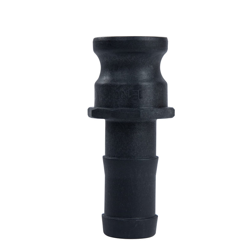 [Australia - AusPower] - Quafwia 2 pcs Polypropylene Cam lock Fittings (1" Part E) Cam and Groove Hose Fitting, Male Adapter x Hose Shank, suction hose camlock fittings (1") 1 Inch 