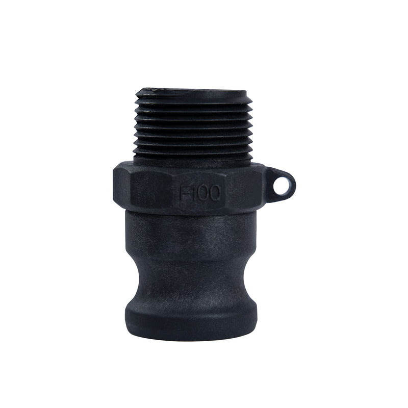 [Australia - AusPower] - Quafwia 2 ps Camlock Fittings Poly (1" Type F) Standard Camlock Couplings, Male Adapter x Male Thread Camlock Fittings Polypropylene Cam Groove Fitting (1") 1 Inch 