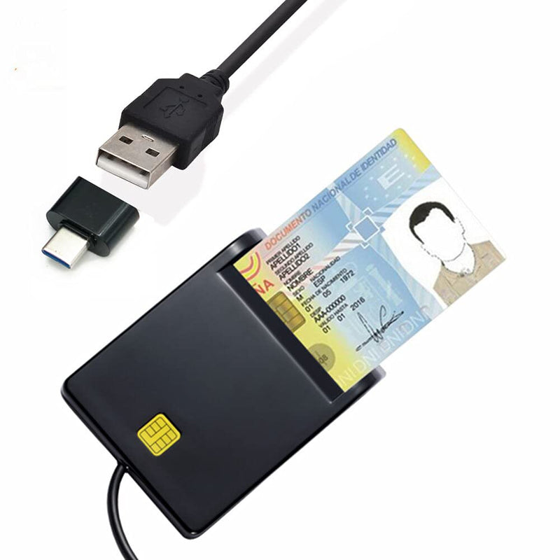 [Australia - AusPower] - Gialer USB SIM Smart Card Reader for Chip Card Contact Card USB-CCID PCSC Smart Card Reader ISO 7816 in Windows 7 8 10 Linux OS Desktop with single port 