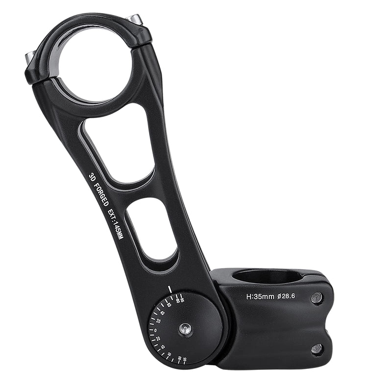 [Australia - AusPower] - CXWXC Adjustable MTB Stem 31.8mm 70 Degree - 90/110/145mm Bike Stem Riser for Handlebar - Aluminum Alloy Mountain Bike Handlebar Riser Extender for MTB Road City Bike Bicycle A: 31.8 x 145mm 