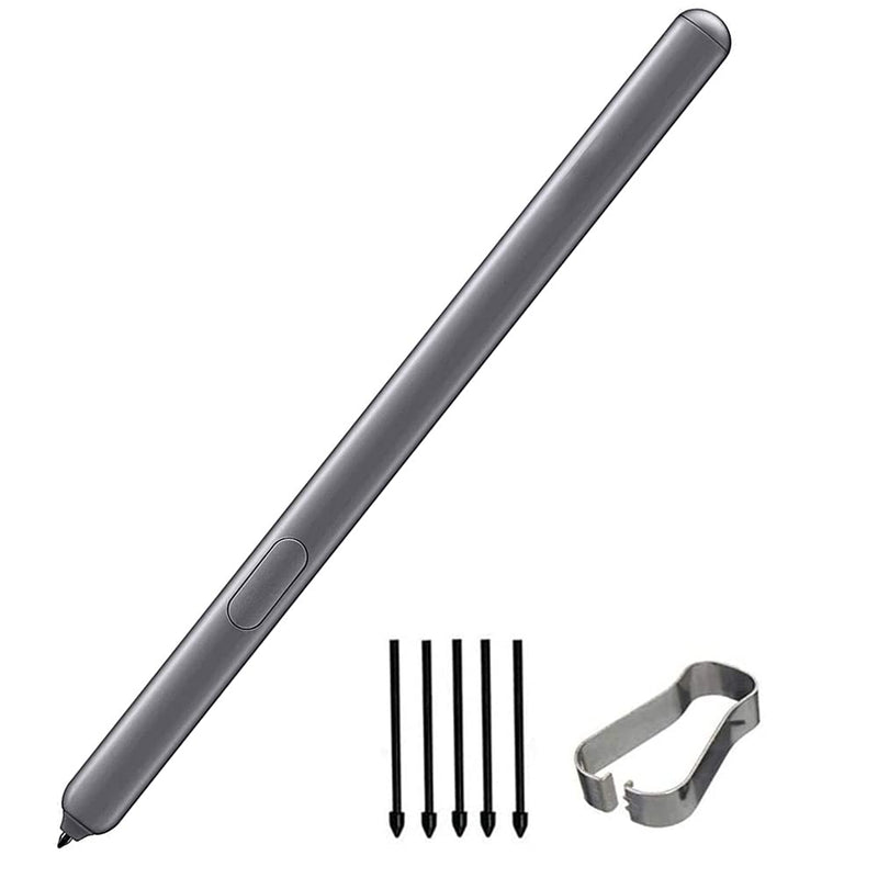 [Australia - AusPower] - SLAUNT Galaxy Tab S6 Stylus Pen Replacement Stylus S Pen (Without Bluetooth) Compatible with Samsung Galaxy Tab S6 SM-T860 T865 /Tab S6 Lite Stylus Touch S Pen + Tips/Nibs (Gray) Gray 