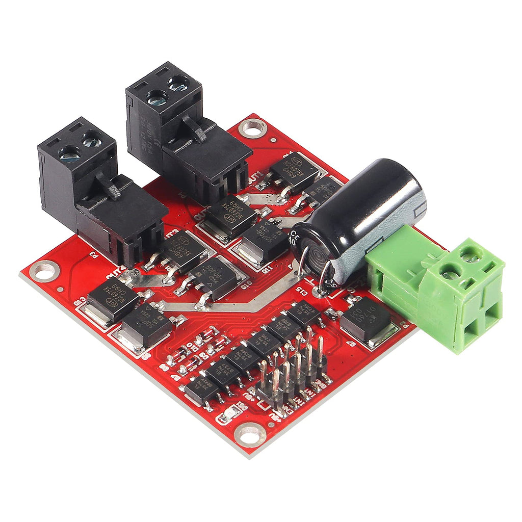 [Australia - AusPower] - UMLIFE1PCS L298 Dual H Bridge Motor Speed Controller DC 6.5V-27V 7A PWM Motor Regulator Board 12V 24V Electric Motor Control Module Industrial 160W with Optocoupler Isolation 