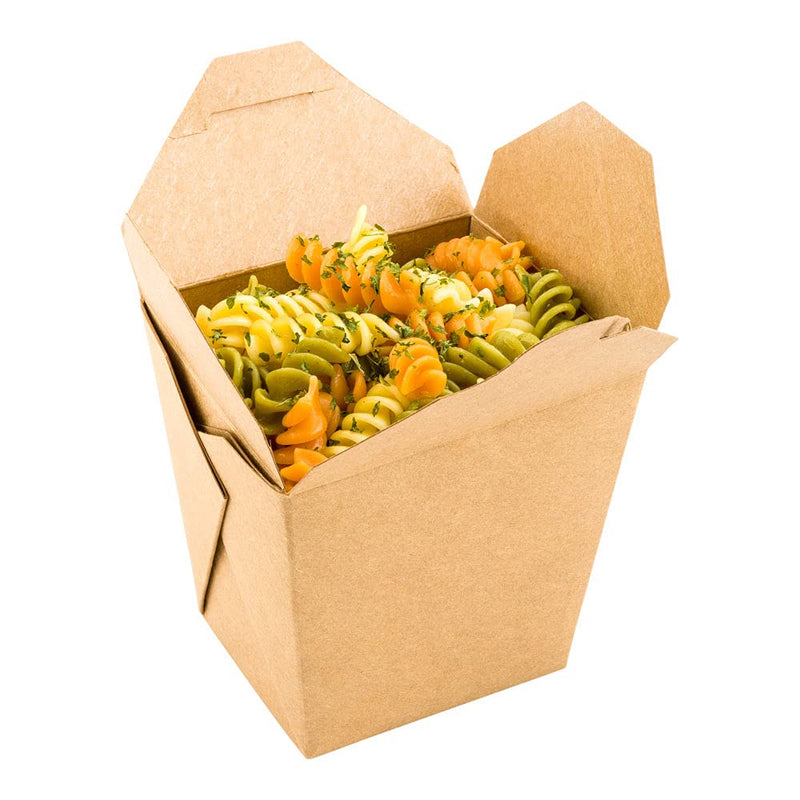 [Australia - AusPower] - Bio Tek 26 Ounce Chinese Take Out Boxes, 25 Leak And Greaseproof Food To Go Boxes - Tab-Lock, Stackable, Kraft Paper Take Home Boxes, Disposable, For Restaurants, Catering, And Parties 