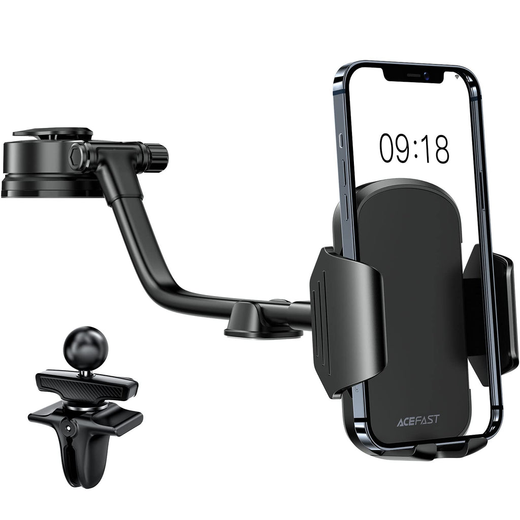[Australia - AusPower] - Car Phone Holder Mount, ACEFAST Dashboard Windshield Long Arm Strong Suction Cup Cell Phone Holder Air Vent Hands Free Car Phone Mount for 4.5-7.3’’ Phones, iPhone, Samsung, BLU, Moto, OnePlus, Google 