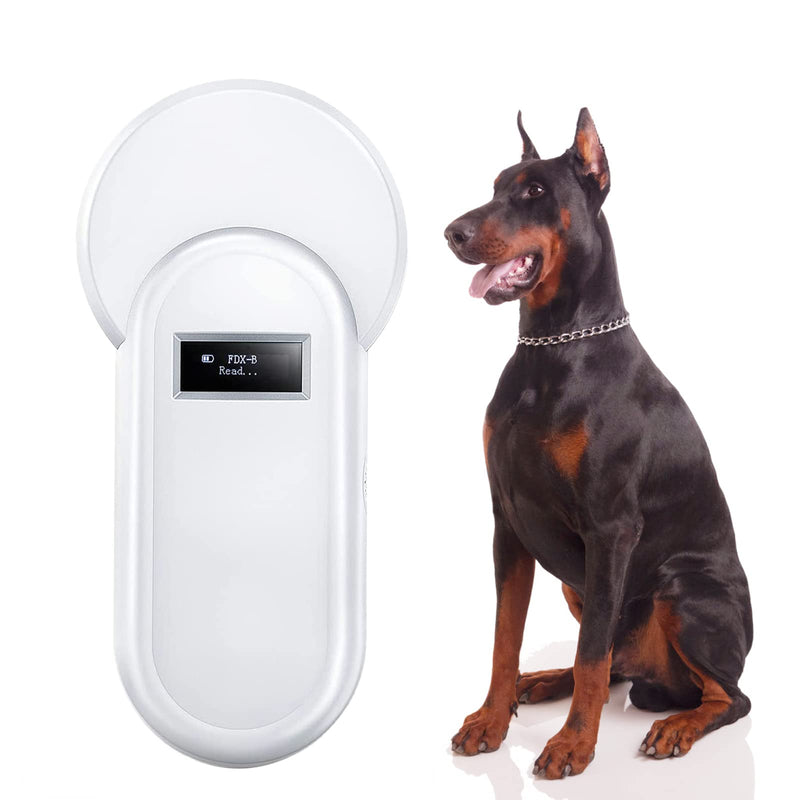 [Australia - AusPower] - STARSUM pet chip Scanner RFID Animal Microchip Reader 134.2kHz FDX-B ISO11784/ISO11785 Label Scanner USB Charging OLED Screen Display for Dog and cat Tracking and Pig, Cattle and Sheep Management 