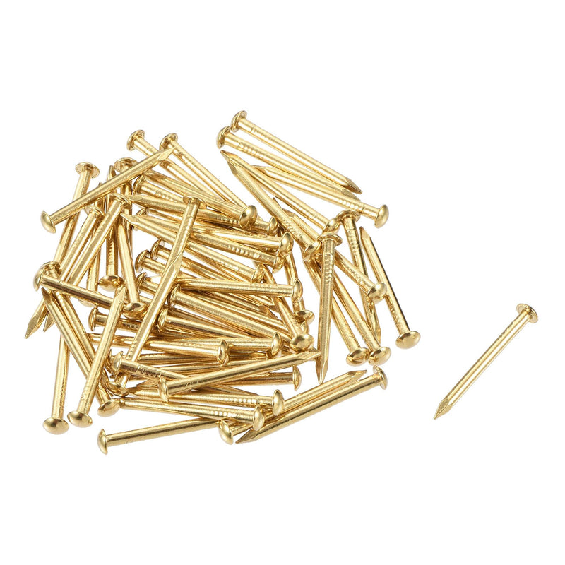 [Australia - AusPower] - uxcell Small Tiny Hardware Brass Nails 2mmx25mm(DXL) for DIY Wooden Boxes Accessories 60pcs 