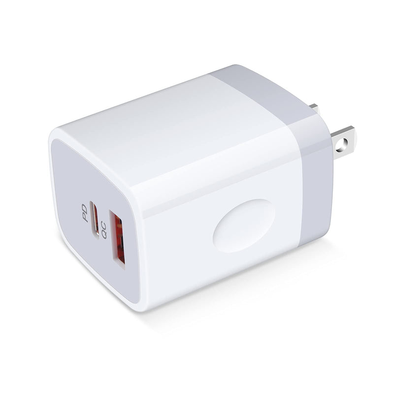 [Australia - AusPower] - USB C Fast Charger Block, 20W Wall Charger Plug Cube Power Adapter for Samsung Galaxy S22/S21 FE/A13 5G/S20 Ultra/A10e/A32/A52,Z Flip3/ZFold 3,iPhone 13/12 Pro Max/SE/11/XS/XR/X/8,Pixel 6 Pro/5/4a/3XL PD+QC 