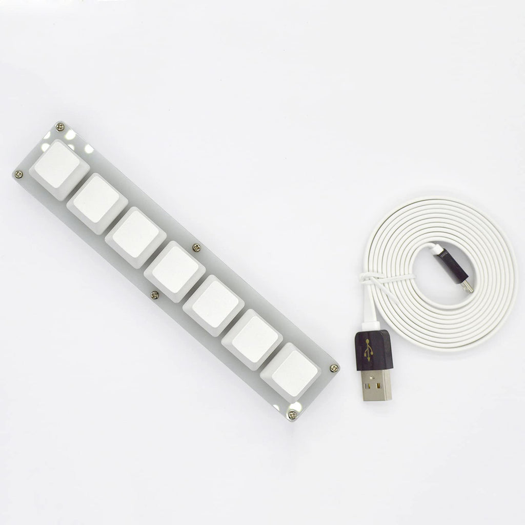 [Australia - AusPower] - LICHIFIT 7 Keys Keyboard USB Interface Custom Macro Mini Mechanical Keyboard for Sayobot OSU 