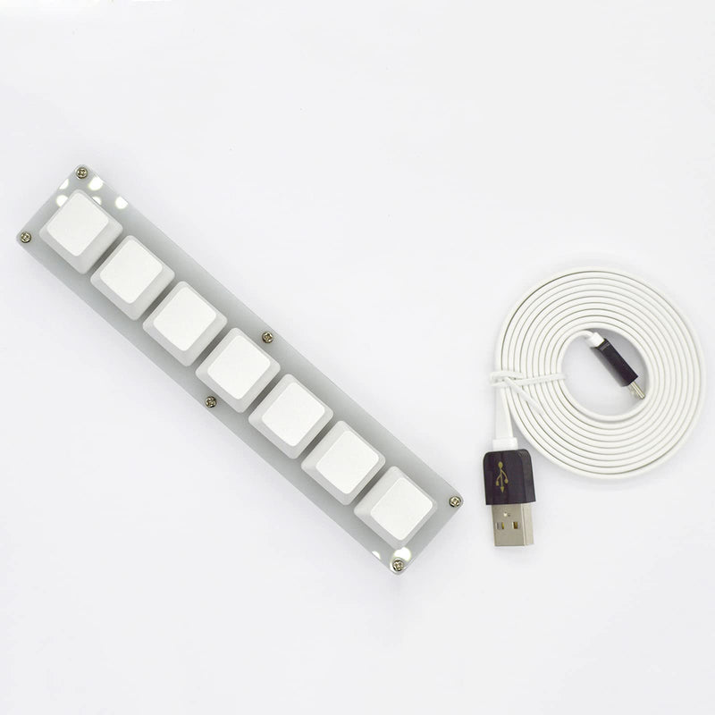 [Australia - AusPower] - LICHIFIT 7 Keys Keyboard USB Interface Custom Macro Mini Mechanical Keyboard for Sayobot OSU 