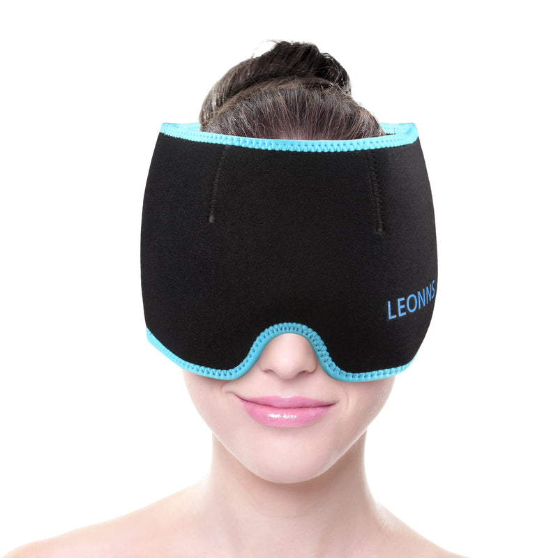 [Australia - AusPower] - Migraine Head Wrap - Migraine Relief Cap - Gel Ice Pack Mask for Tension Headache Relief - Headache Relief Migraine Cap 