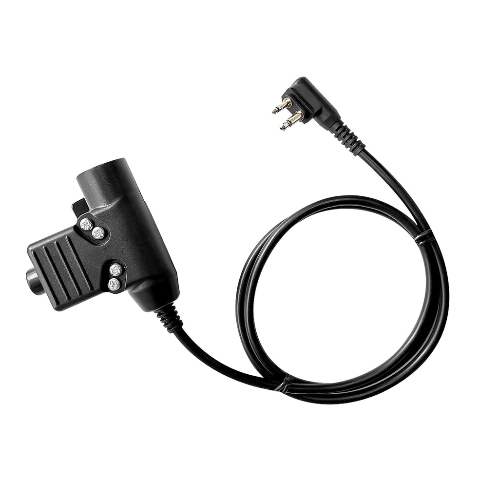 [Australia - AusPower] - RATAOK U94 PTT Push to Talk Adapter Connector Compatible with Motorola 2 pin Walkie Talkie Radio 