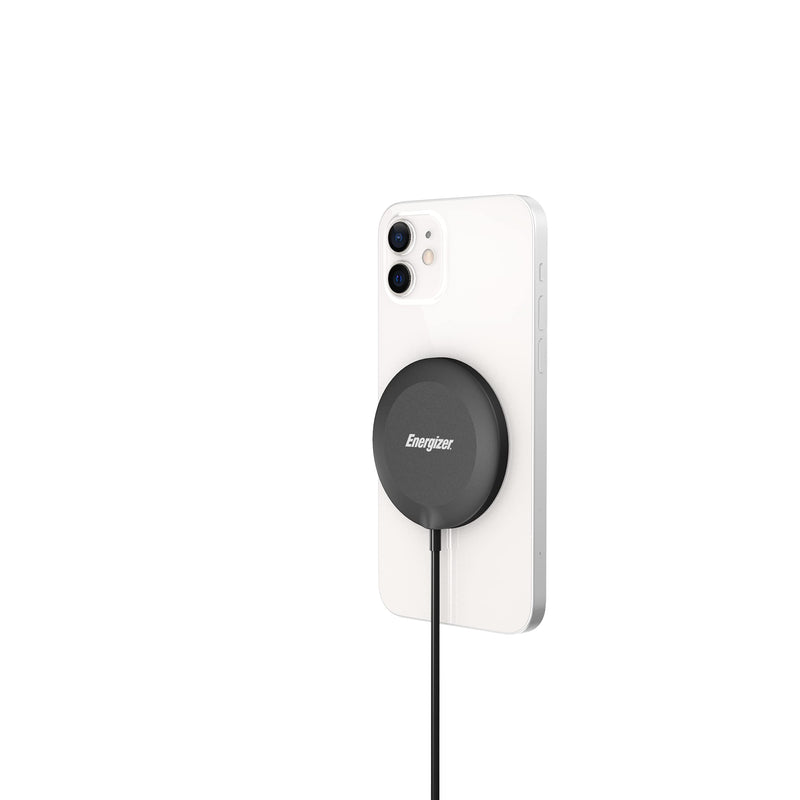 [Australia - AusPower] - Energizer WCP119 15W Magnetic Wireless Charger｜Strong Magnetic Alignment｜7.5W Fast Charger for The New iPhones｜10W/15W Fast Charge for Qi Compatible Devices｜Type-C Cable｜iPhone, Samsung, and More 