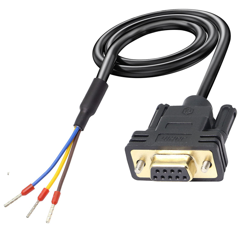 [Australia - AusPower] - XMSJSIY DB9 Connector RS232 Serial Port Cable DB9 Adapters Solderless 9-Pin COM Port Breakout Replacement Cable Order:235 (Female) -1.5m/4.92Feet female 