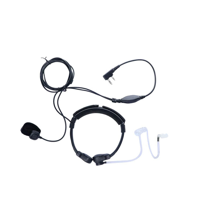 [Australia - AusPower] - WODASEN Throat Mic Earpiece Covert Acoustic Tube Walkie Talkie Finger PTT Headset Compatible with Baofeng UV-5R BF-888S Compatible with Kenwood TH-205 TK-208 Two Way Radio 