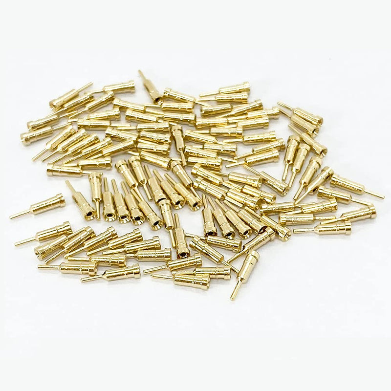 [Australia - AusPower] - 100 Pieces 1/32 inch Diameter Tube Socket Pins Nixie/VFD Tube Socket Female Pin for IN-14 IN-16 QS18-12 QS16 YS13-3 IN-19 etc 