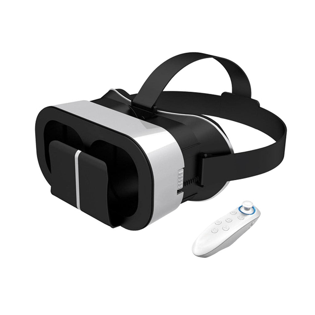 [Australia - AusPower] - EKDJKK 3D VR Glasses with Controller, Virtual Reality Goggles HD Anti-bluelight Eye Protected Adjustable VR Glasses Soft & Comfortable New 3D VR Glasses As Shown 
