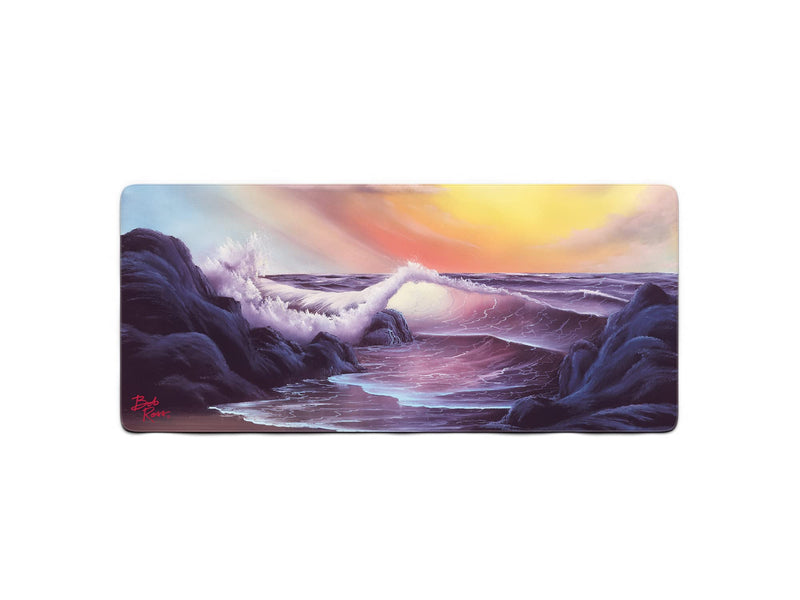 [Australia - AusPower] - Bob Ross TV Series Scenic XXL Extended Gaming Mouse Pad for Computer, Office, Keyboard and Laptop, Large Desk Mat, Large Mouse Pad 35.4"x 15.7" x 0.12" - Stormy Seas - S17 E04 