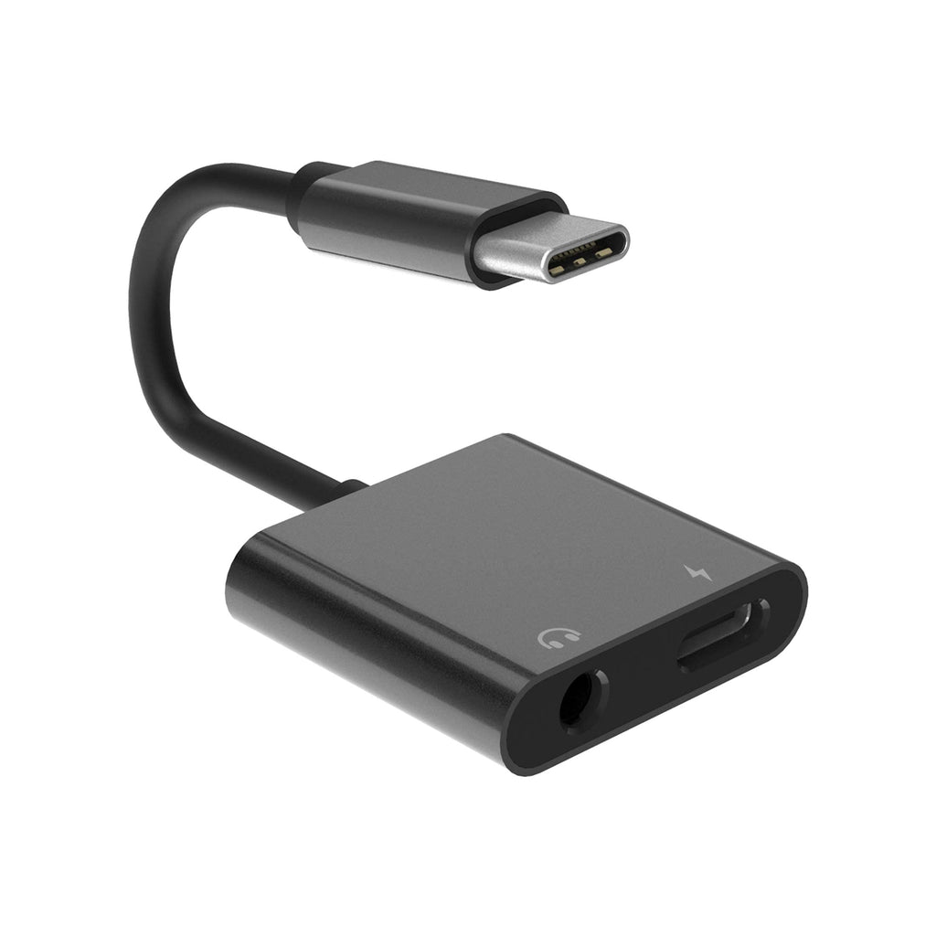 [Australia - AusPower] - GZH Type C to 3.5mm Headphone and Charger Adapter, 2-in-1 USB Aux Audio Jack Dongle Cable Cord Compatible with iPad Pro 2018 2020, Air4, Samsung Note 20/10/S20, Google Pixel 4 XL/3 XL More 