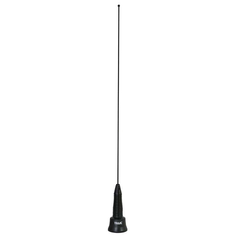 [Australia - AusPower] - 8015-B-S Wide Band Antenna with Spring Tunable Black Kote Stainlees Steel 20 inch 125-630 MHz 3/4 inch NMO Antenna for All VHF UHF Mobile Radios 
