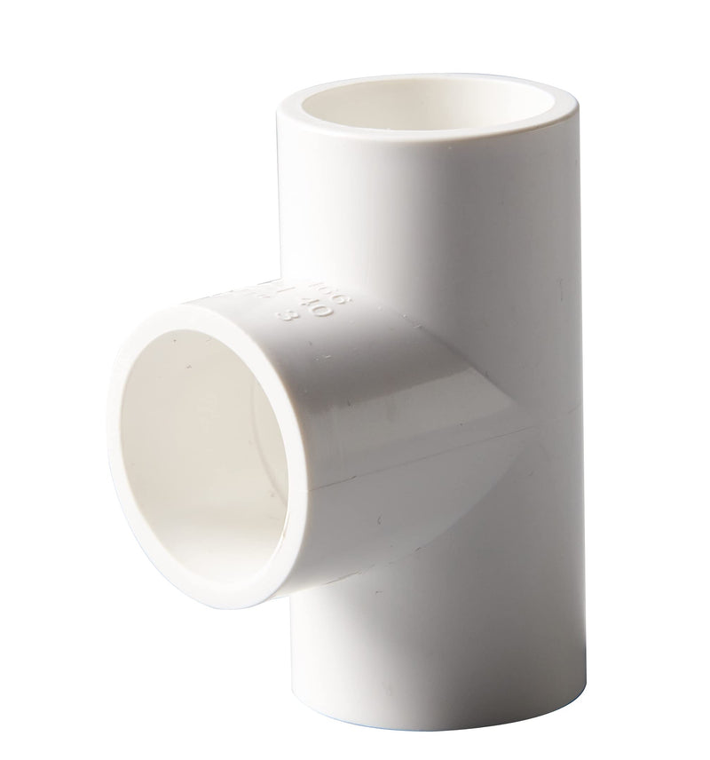 [Australia - AusPower] - Rainbow Dream 1/2 Inch PVC Tee Pipe Fitting Adapter (Socket x Socket x Socket) - 15 Pack, White 