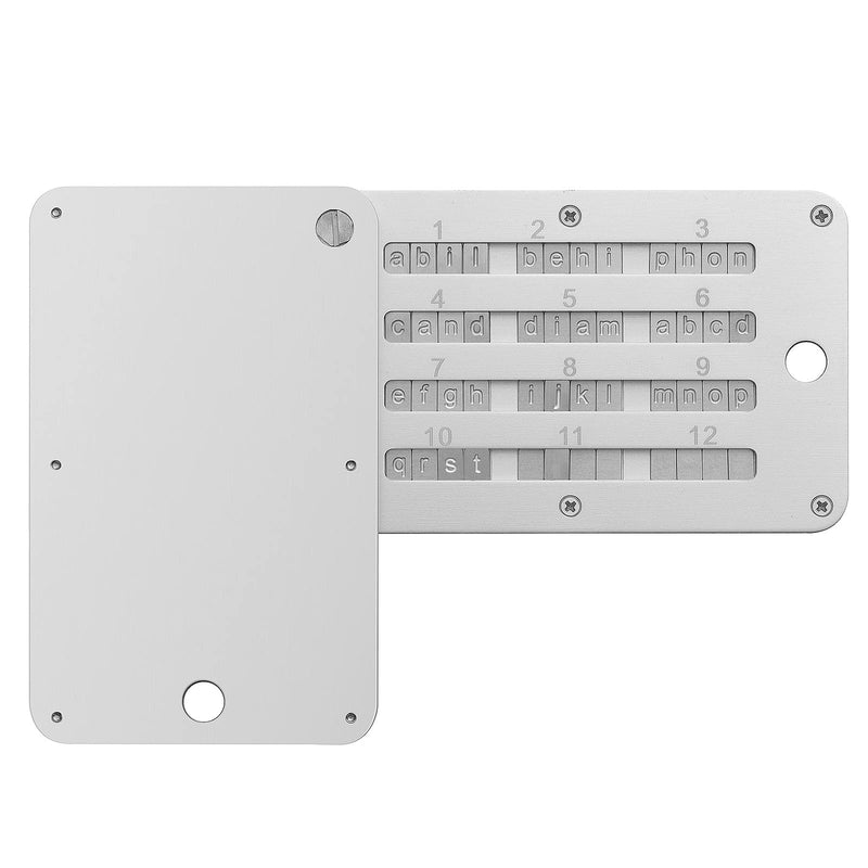 [Australia - AusPower] - Crypto Wallet,Steel Bitcoin Wallet,Cryptocurrency Seed Backup Cold Storage,Cold Wallet for Crypto Seed Storage,Hardware Wallet ,Compatible with KeepKey,Ledger, Trezor,Coldcard, Supports up to 24 Words 