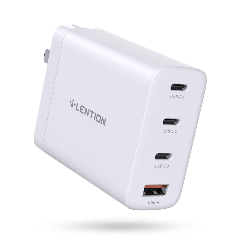 [Australia - AusPower] - LENTION 100W USB C Wall Charger PD Fast Charging Block GaN tech Power Adapter with Foldable Plug Compatible iPhone 13/13 Mini/13 Pro/13 Pro Max/12/11, MacBook, Galaxy, Pixel, iPad Mini, and More 