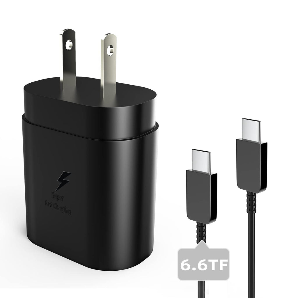 [Australia - AusPower] - USB C Charger Fast Charging(6.6FT) Super Type C Cable Android 25w Watt Pd Box Cell Phone Wall Block Adapter Cord Power Compatible with Samsung Motorola LG Galaxy Note S9 S8 S20 A71 S10 S21 Ultra Plus 