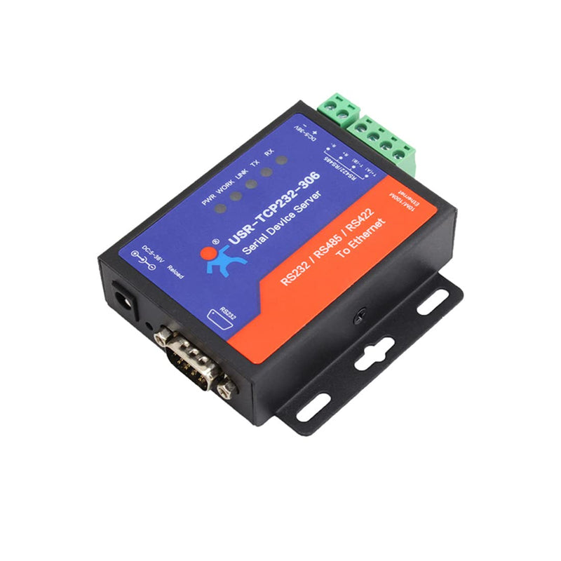 [Australia - AusPower] - PUSR USR-TCP232-306 Ethernet Converters RS422/RS232/RS485 Serial to Ethernet Support DNS DHCP Buit-in Webpage 