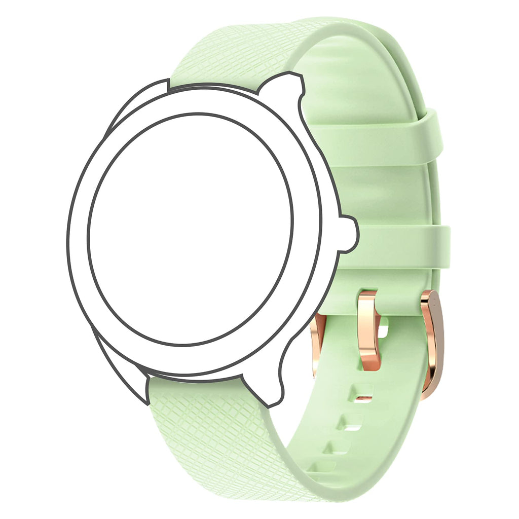 [Australia - AusPower] - Smart Watch Band for Women Compatible with Efolen WatchBand Accessory Colourful Silicone Quick Release Replacement Strap Soft and Durable 18mm Wristband for Efolen YO1 Smartwatch(Light Green) 