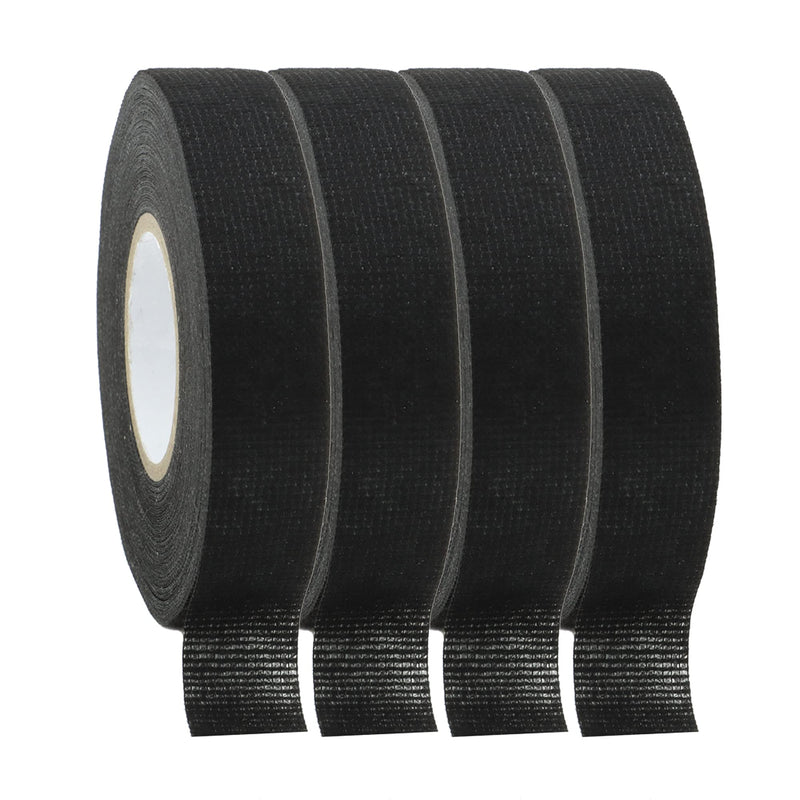 [Australia - AusPower] - JBT Wiring Harness Tape 19 mm X 15m, Black Chemical Fiber Cloth High Temp Wire Harness Wrapping Tape for Auto Electrical Wrap, Protection, Insulation, Flame Resistant(4) 4 