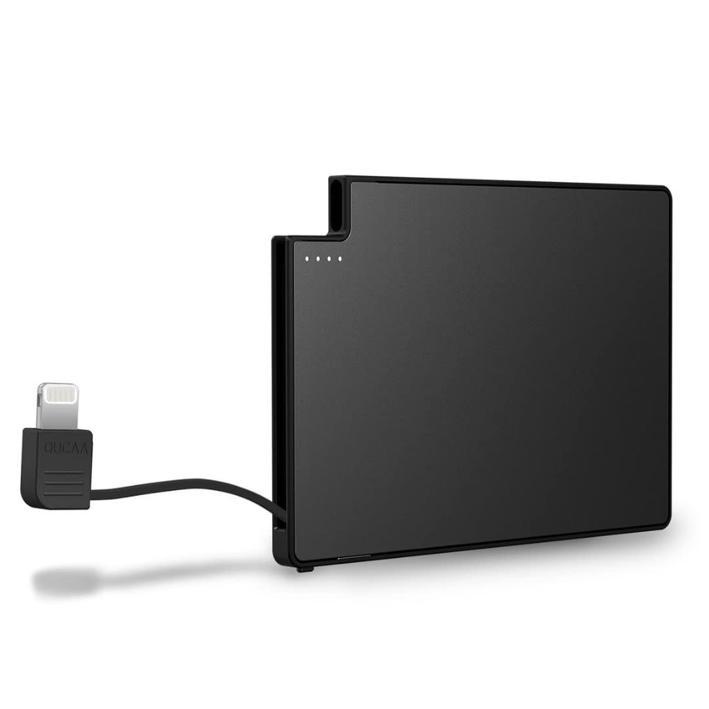 [Australia - AusPower] - TNTOR Ultra Thin Power Bank with Built in Cable, Portable Power Charger 2500mAh [Only 0.16 inch] Slim Compact External Battery Charger Compatible with iPhone 