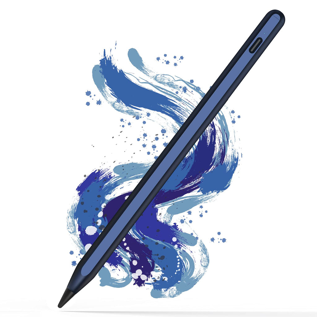 [Australia - AusPower] - Stylus Pencil for iPad 9th Generation with Tilt Sensitive Magnetic Design Compatible with 2018 and Later Model iPad 8/7/6th Gen,iPad Pro 11/12.9 Inch,iPad Mini 5th/6th Gen,iPad Air 3rd/4th Gen(Black) blue 