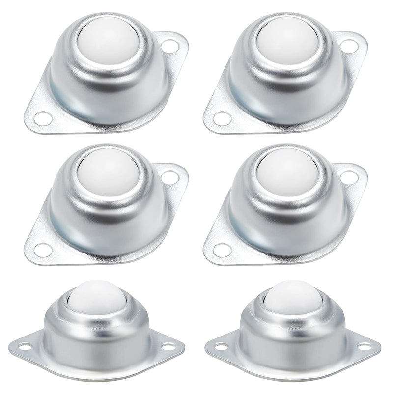 [Australia - AusPower] - 6Pcs Nylon Roller Ball Transfer Bearing Casters Units, 360° Universal Wheel, Table Conveyor Roller Ball for Transmission, Furniture, Wheelchair 