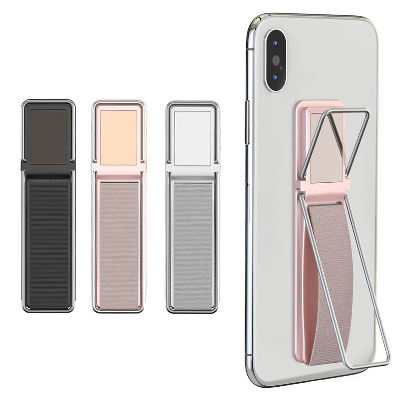 [Australia - AusPower] - Phone Grip, YUOROS Phone Holder Stand for Desk Universal Cell Phone Ring Loop Kickstand (3 Pieces Black Grey Pink) #1 Black Grey Pink 