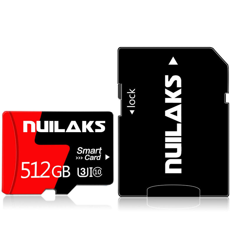 [Australia - AusPower] - 512GB Micro SD Card Memory Card Class 10 High Speed TF Flash Card for Smartphones/PC/Computer/Camera 
