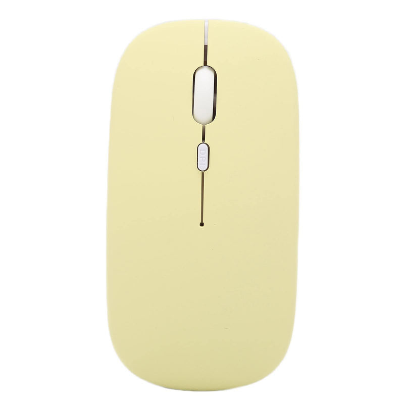 [Australia - AusPower] - Zyyini Wireless Mouse, 1600 DPI 3 Speed Adjustable Optical Bluetooth Bluetooth Computer Mouse Ergonomic Ultra-Thin Mute Office Mice,for Laptop Computer Tablet(Yellow) yellow 