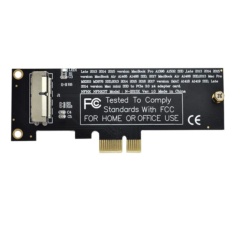 [Australia - AusPower] - Xiwai PCI Express PCI-E 1X to 12+16Pin 2013-2017 Mac Pro Air SSD Convert Card for A1493 A1502 A1465 A1466 