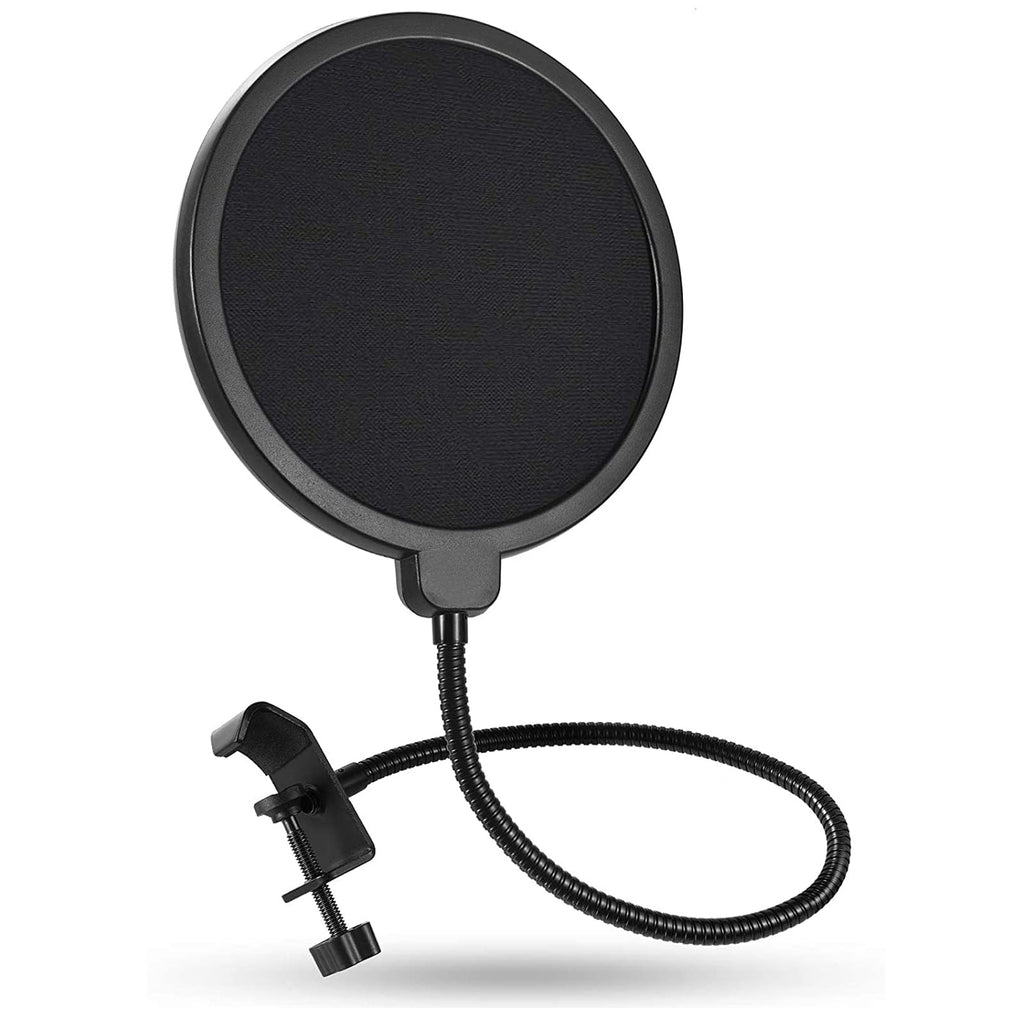 [Australia - AusPower] - ANXVERS Microphone Filter, 6-Inch Double-Layer Windproof Mask, Microphone Professional Blowout Preventer, Metal Hose 360 ° Rotatable Pop Filter, Suitable for Blue Yeti and Any Other Microphones 